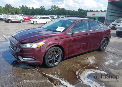 2018 Ford Fusion Se из США, поврежденный, VIN 3FA6P0HD3JR148812